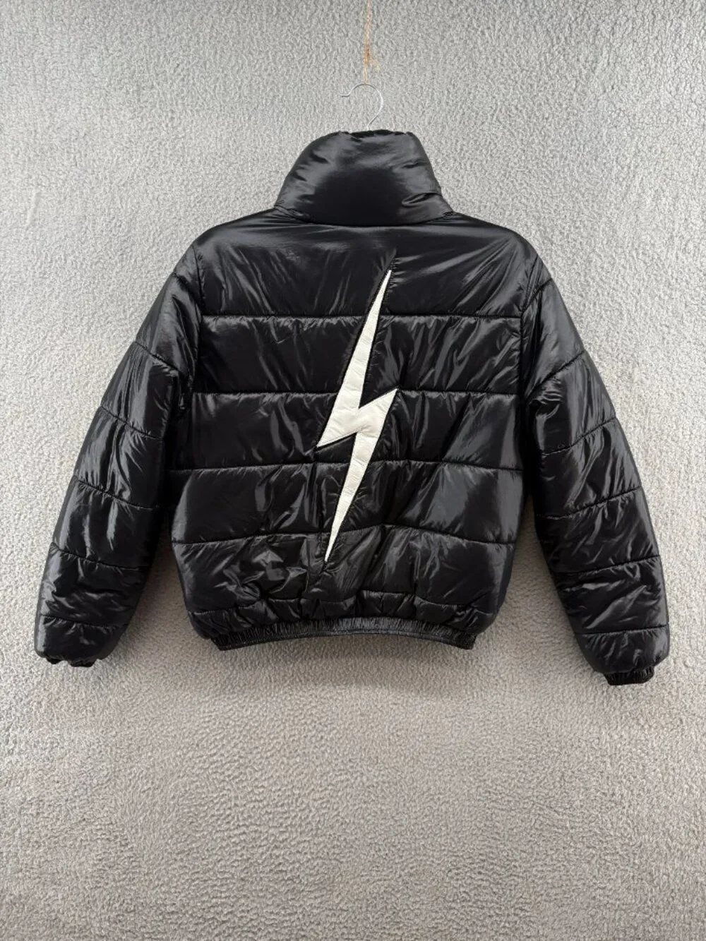 Aviator Nation Bolt Luxe Apres Puffer Jacket Black S